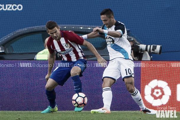 Florin Andone en el Atlético 1-0 Deportivo | Foto: VAVEL