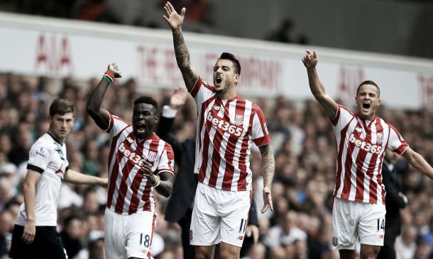 Stoke scored two late goals to peg Spurs back and draw last time the two sides met. | Photo: Getty Images