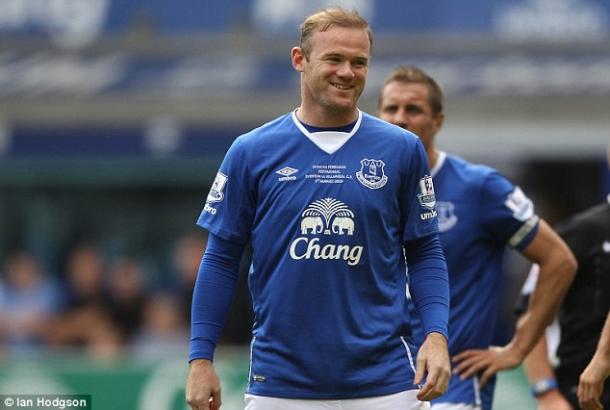 Rooney en un homenaje con la camiseta del Everton. Foto: Ian Hodgson.