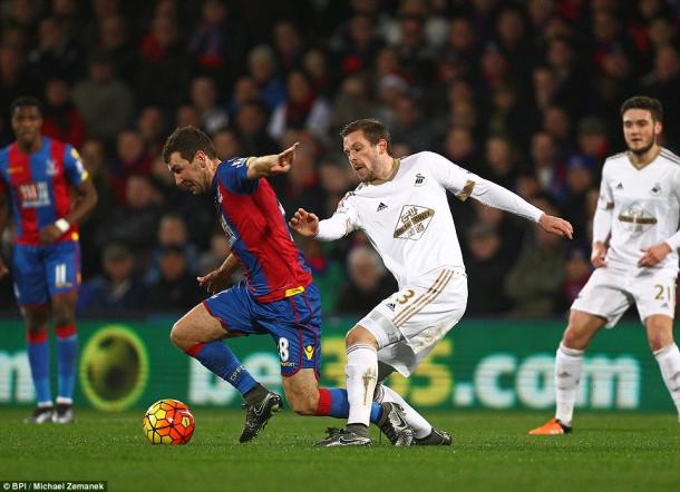 It was a real battle on Monday at Selhurst Park as Swansea secured another point.