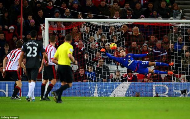 Vito Mannone justified his inclusion in the starting XI with some splendid saves.
