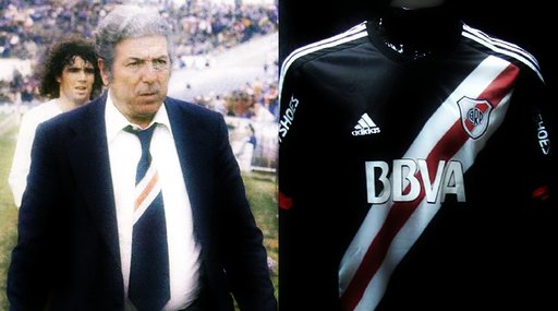 En homanaje al máximo goleador de la historia del River, la temporada pasada se estrenó una camiseta inspirada en la tradicional corbata que usaba Labruna en su tiempo como DT del Millo.