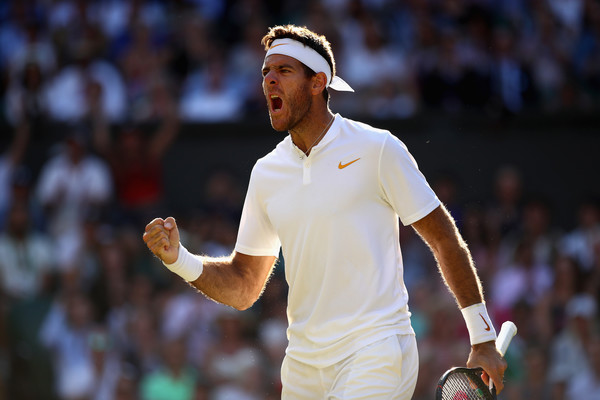 Juan Martin del Potro was in great form the last time he took the court during the Wimbledon quarterfinals. Photo: Clive Brunskill/Getty Images