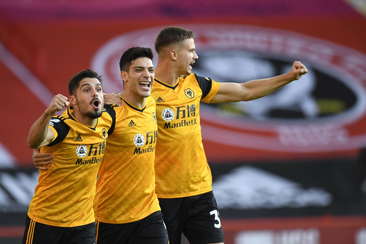 Wolves celebrando un gol frente al Sheffield Utd | Foto: Wolves