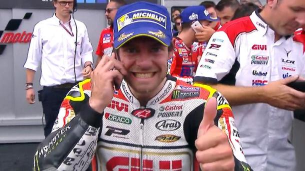 Crutchlow keen to share news of his success with wife Lucy who missed only the second race in nine years as she was heavily pregnant - www.motogp.com