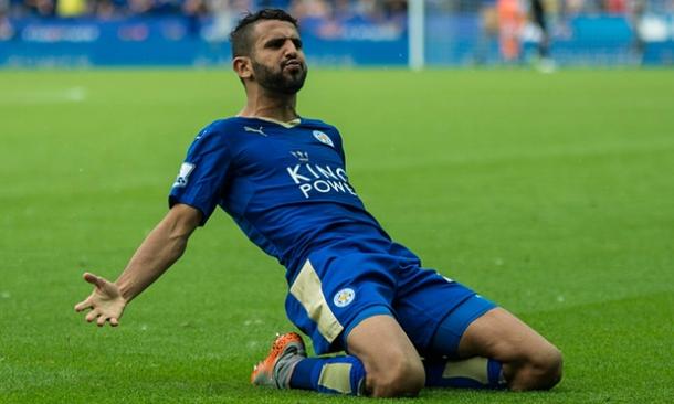 Riyad Mahrez has been on fire for Leicester this season. (Photo: Guardian)