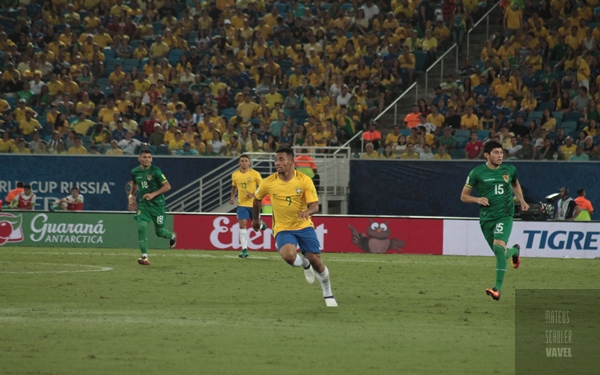 Jesus marcou dois gols na goleada de 5 a 0 sobre a Bolívia em Natal
