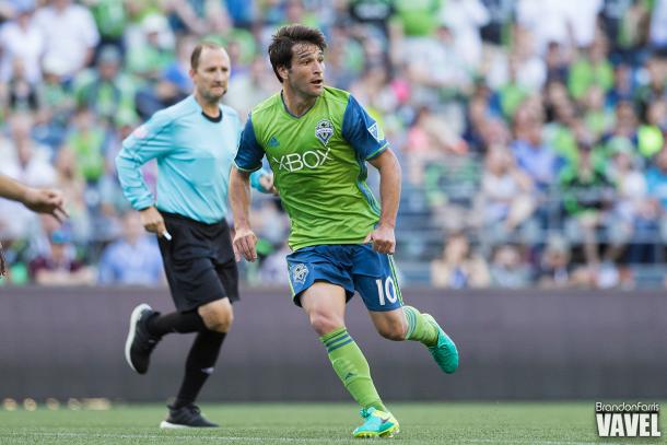 Seattle Sounders newest Designated Player, Nicolás Lodeiro, has sparked the Sounders anemic attack these last three weeks | Source: Brandon Farris - VAVEL USA