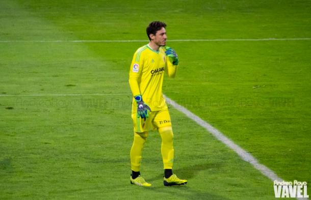 Cristian Álvarez, portero del Real Zaragoza | Foto: Andrea Royo