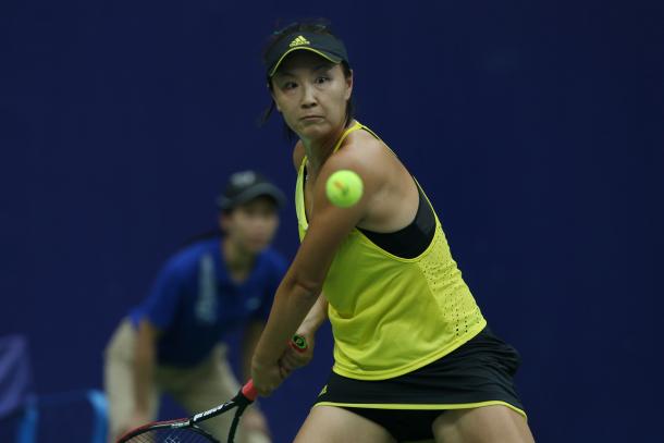 Peng Shuai in action during the final | Photo: Xu Nan Ping / Jiangxi Women's Open