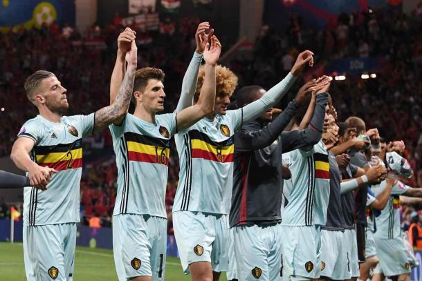 Belgium will play Wales in the quarter-finals (Photo: Pascal Guyot/AFP/Getty Images)