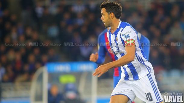 Xabi Prieto fue el goleador realista en la victoria frente a Las Palmas. | Foto: Oscar Alonso (VAVEL)