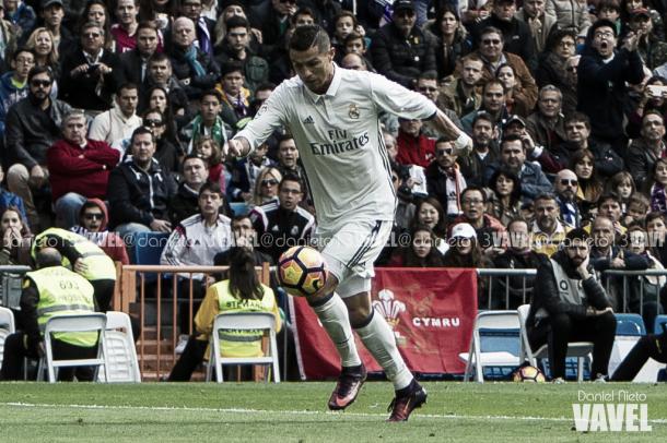 Cristiano Ronaldo controlando un balón en el R.Madrid 3-0 Leganés | Foto: VAVEL