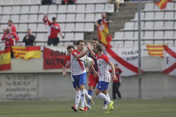 Teo empató el partido para los locales | Foto: CF Gavà