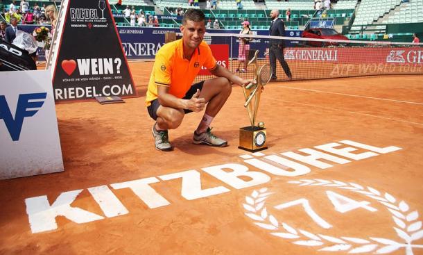 Martin Klizan came out of nowhere to claim the final clay court crown of 2018. Photo: Generali Open