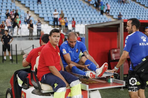 Mikel Villanueva, lesionado tras el Almería-Reus