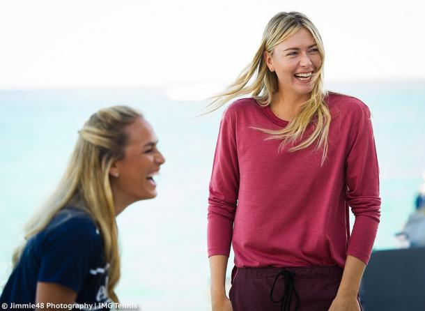 Maria Sharapova was so touched by the love she received from the Puerto Rican people when she played an exhibition with Puig last December that she has vowed to donate all her profits from Sugarpova.com, her premium line of gummy candies and chocolate bars, from now until the end of the year directly to the Puerto Rican’s relief fund. | Photo: Jimmie48 Tennis Photography