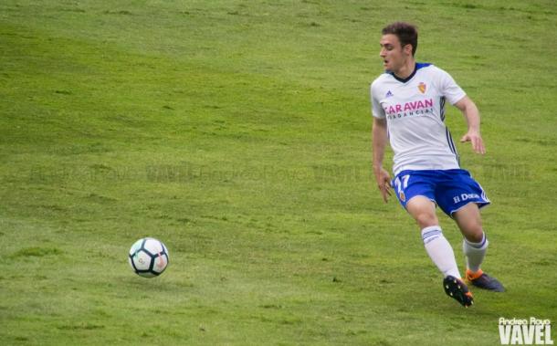 Dani Lasure, lateral del Real Zaragoza | Foto: Andrea Royo