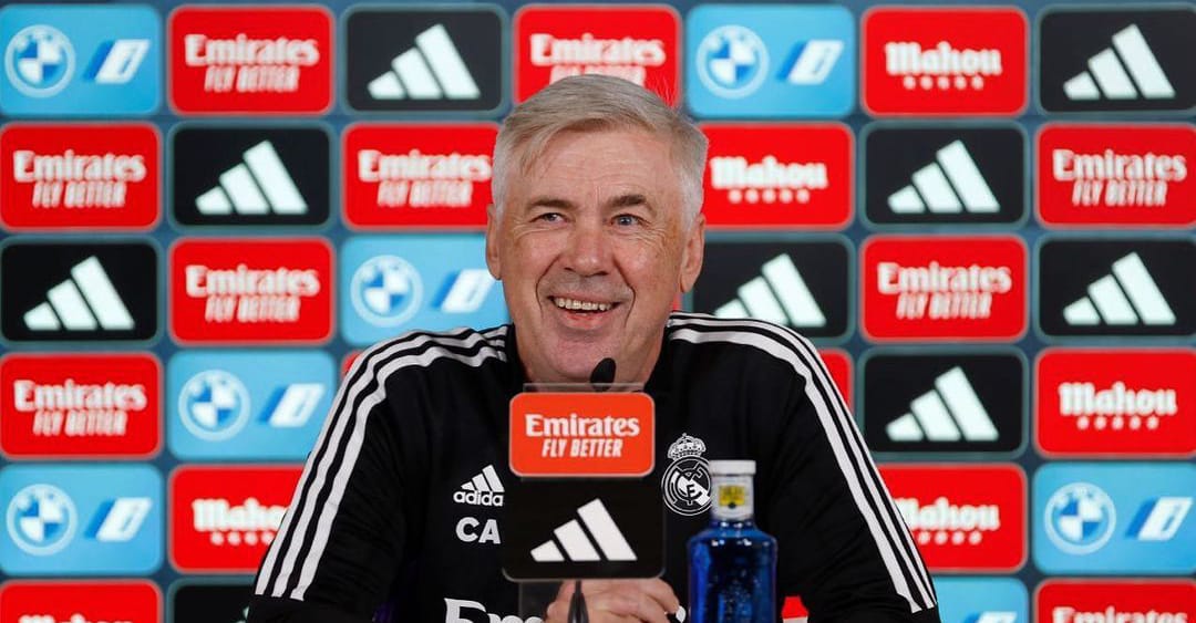 Ancelotti at a press conference/ Source: Real Madrid 