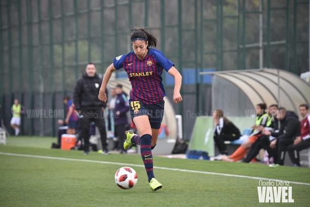Leila Ouahabi, jugadora del FC Barcelona Femenino. FOTO: Noelia Déniz