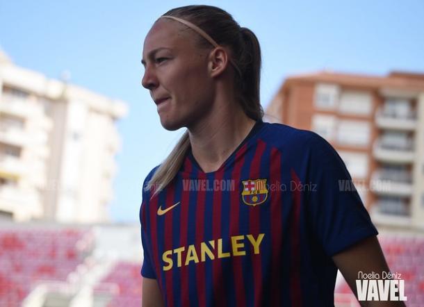Van der Gragt, jugadora del FC Barcelona Femenino. FOTO: Noelia Déniz
