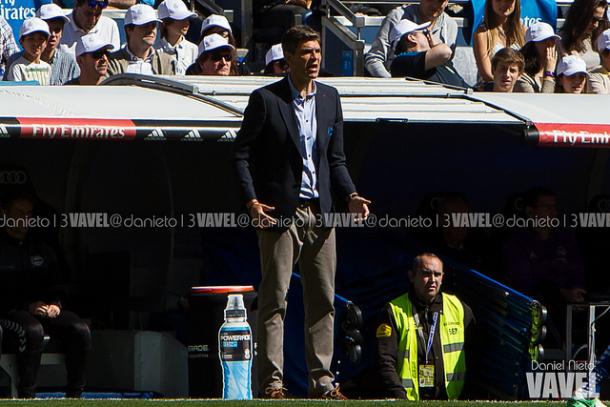 Pellegrino en el Santiago Bernabéu // Foto Vavel de Daniel Nieto