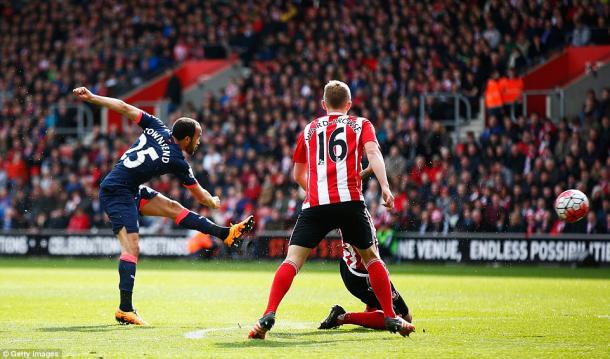 Fonte was disappointed not to keep a clean sheet, but couldn't ignore the quality of Townsend's consolation strike for Newcastle. (Photo: Getty)