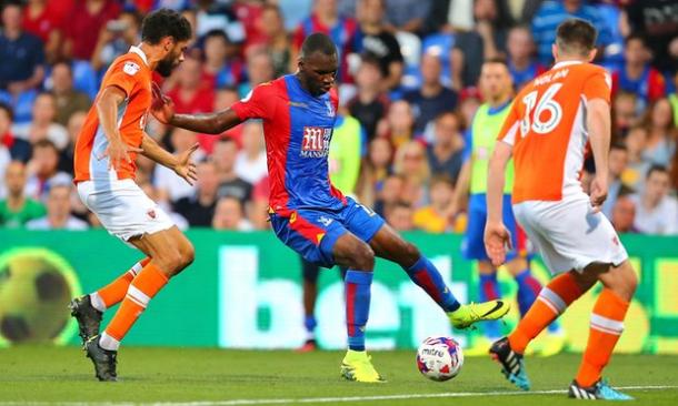 Christian Benteke made his Palace debut in the Blackpool victory | Photo: Getty images