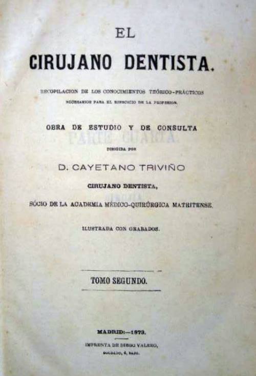 Portada del libro: El cirujano dentista. 