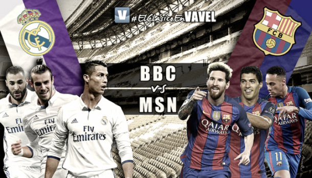 BBC vs MSN: los tridentes de El Clásico. Montaje: Anxo Rei (VAVEL)