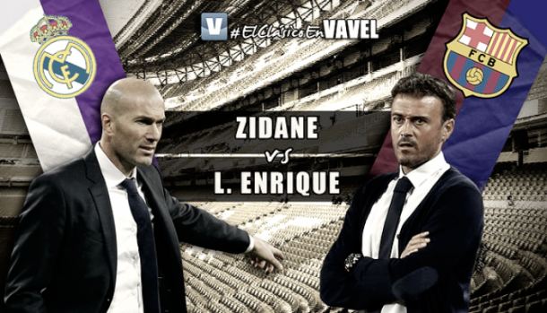 Zidane vs Luis Enrique: del campo, a los banquillos. Montaje: Anxo Rei (VAVEL)