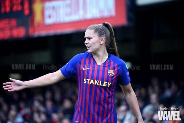 Lieke Martens en la semifinal ante el Bayern | Fuente: Noelia Déniz (VAVEL)