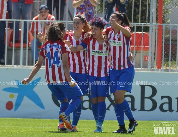 La canterana y capitana Amanda anotó uno de los goles. | Foto: Lucía Damiano (Vavel).