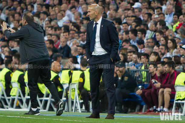 Zidane, al mando del Real Madrid I Foto: Daniel Nieto - VAVEL