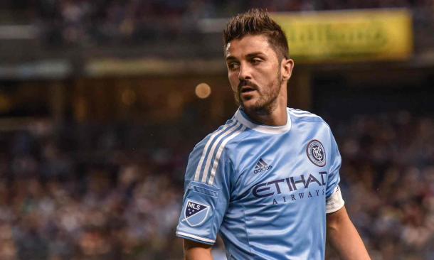 NYCFC captain David Villa wasn't pleased with his sides display (Photo: Alamy)