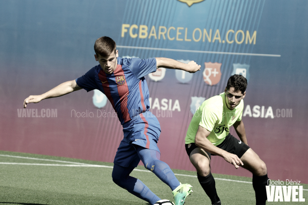 Carles Pérez contra el Sporting de Gijón en el partido de ida de los octavos de final de la Copa del Rey 2017/18 | Foto de Noelia Déniz, VAVEL