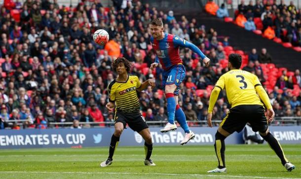Wickham scored a great headed winner versus Watford in the semi-final | Photo: Getty