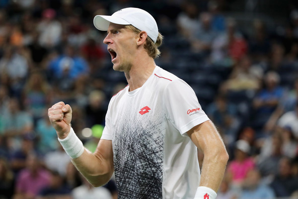 Kevin Anderson failed to defend his runner-up points when he lost in the fourth round. Photo: Elsa/Getty Images
