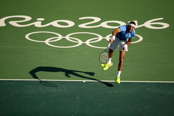 Juan Martin del Potro in Olympics action. Photo: Clive Brunskill/Getty Images