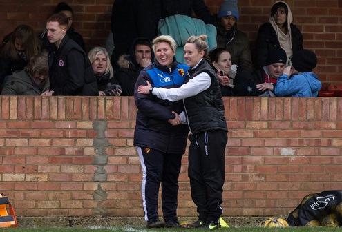 Neither Rowson or Sawiuk lasted longer than six months at their respective clubs (credit: Watford Ladies)