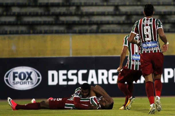 Marlon Freitas é o primeiro jogador do projeto 'Flu Europa' a marcar no profissional do Fluminense (Foto: Nelson Perez/Fluminense FC)