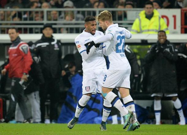 Yann sparked the turnaround with his instant equaliser. Image via Kicker.de