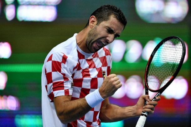 Marin Cilic is the highest-ranked player in the Davis Cup semis this week. Photo: Andrej Isakovic/AFP