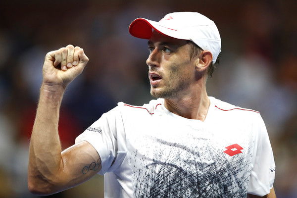 John Millman sent shockwaves through the tennis world by stunning Roger Federer on his way to the quarterfinals. Photo: Julian Finney/Getty Images