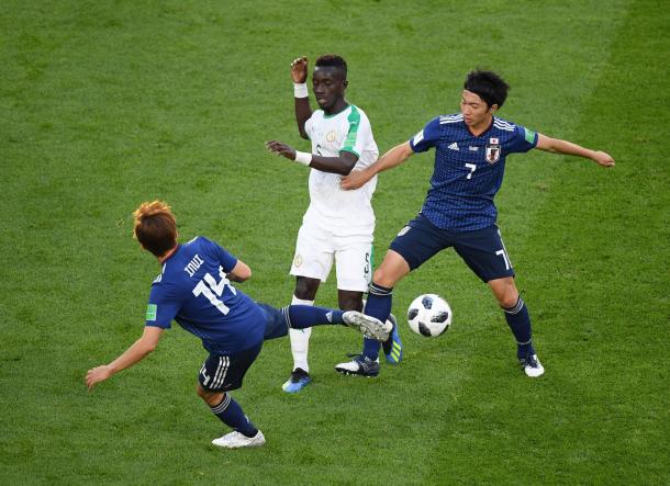 Takashi Inui y Gaku Shibasaki | Foto: FIFA