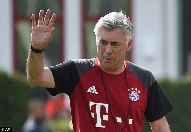 Ancelotti como entrenador del Bayern. // (Foto de daylimail.co.uk)