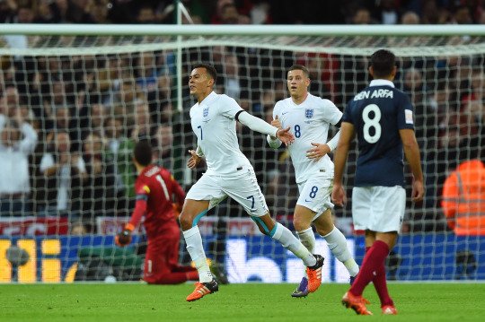 Alli scored on his England debut in Noeve