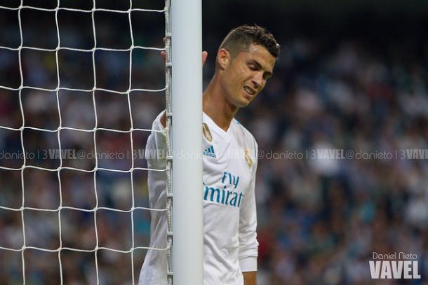Cristiano Ronaldo se lamenta de otra ocasión fallada ante la portería de Adán I Foto: Daniel Nieto (VAVEL)