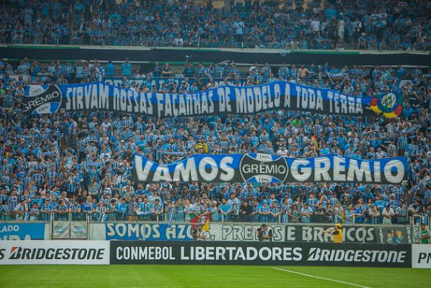 Mais de 50 mil torcedores estiveram na Arena empurrando o Grêmio | Foto: Lucas Uebel/Grêmio FBPA