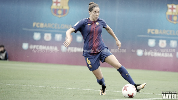 Vicky Losaada, una de las goleadoras del partido. Foto: Ernesto Aradilla, VAVEL.com